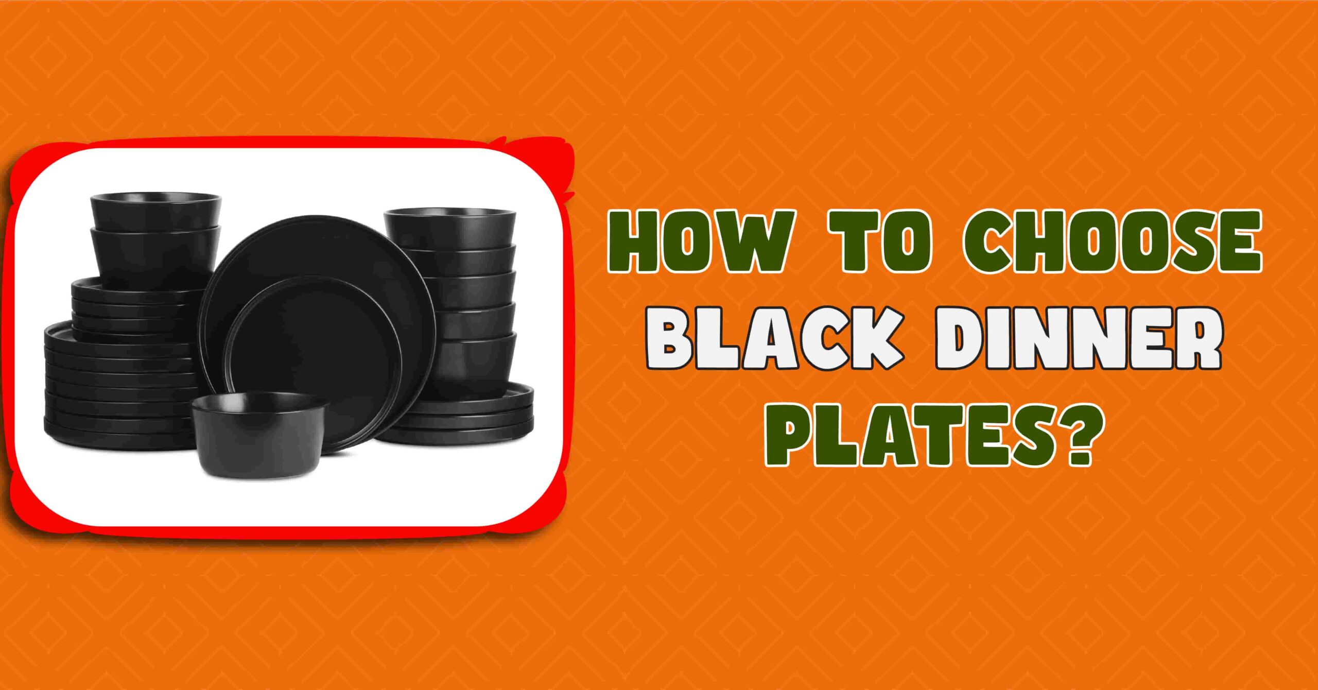 Black Matte Dinnerware Set